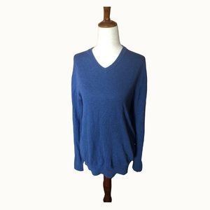 St. John’s Bay V-neck Mens Blue Sweater Size S‎